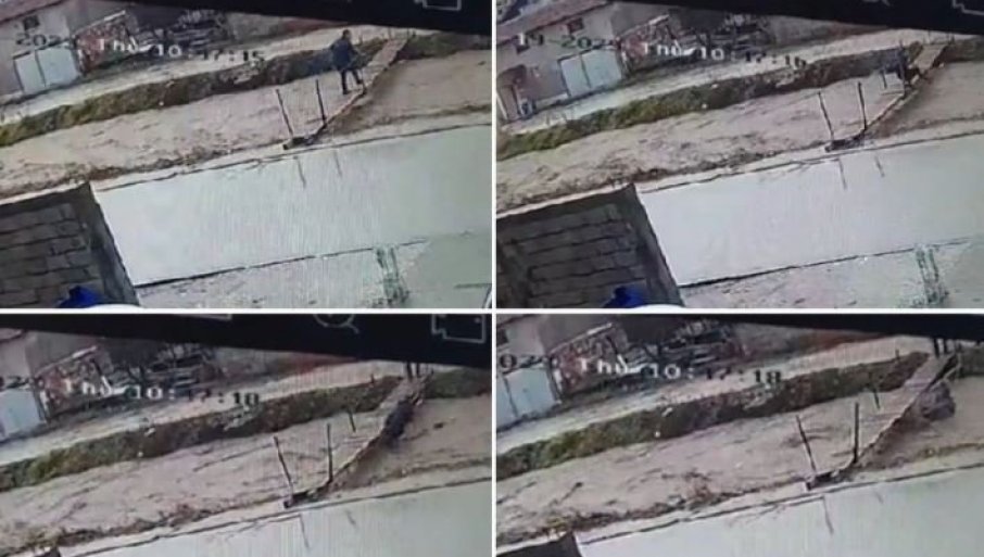 JEZIV SNIMAK IZ NOVOG PAZARA Pokušao da spase komšiju iz nabujale rijeke, ali je bujica odnijela obojicu (VIDEO)