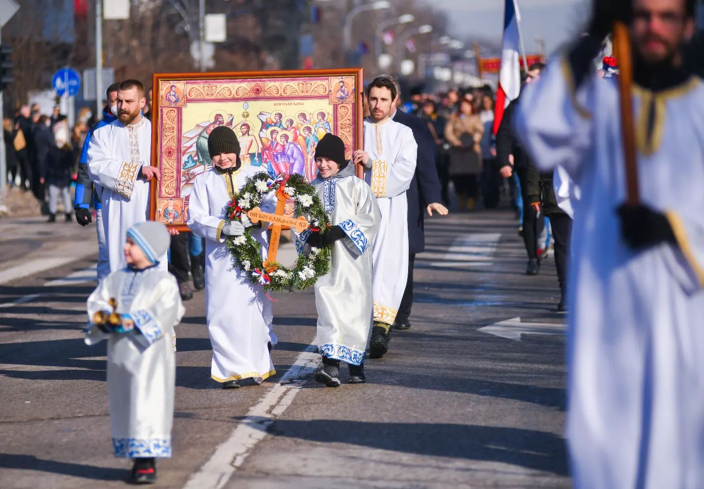 Sutra Bogojavljenska litija i plivanje za Časni krst