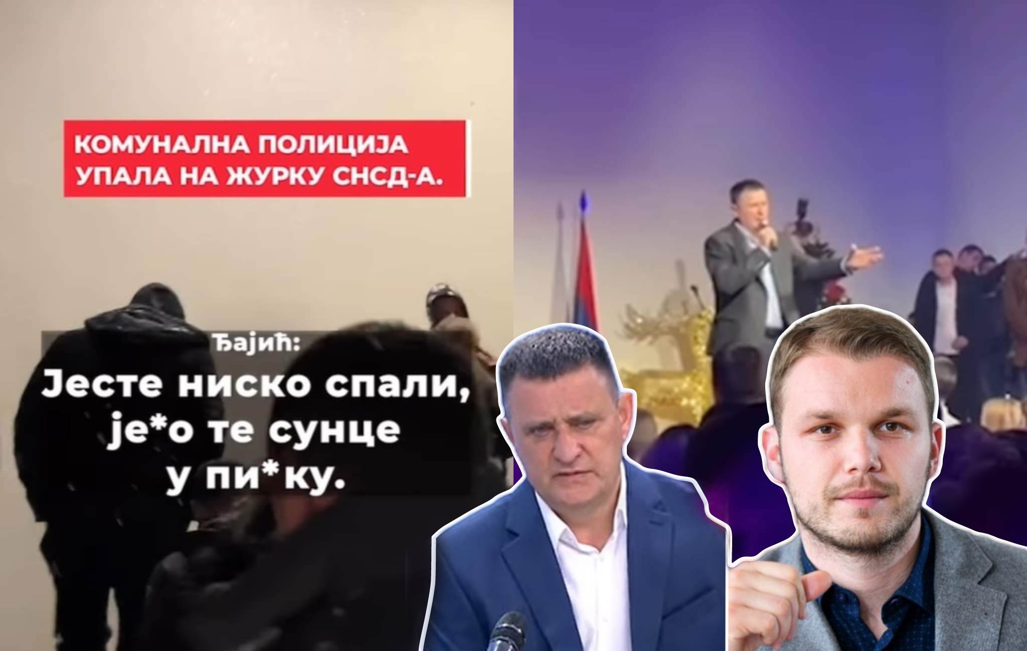"KAD NABIJEM ONU PED***INU" Komunalci upali na žurku, pa Đajiću digli pritisak: "Koja budala je vas poslala?!"; Stanivuković oštro reagovao: "Primitivac" (VIDEO)