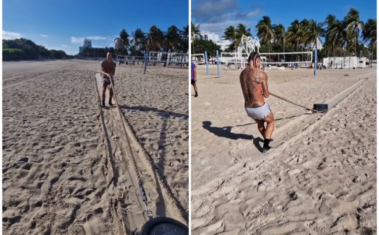 IBRA ŽARI I PALI Fudbaler odlučio da odradi trening na plaži, pa napravio pometnju (VIDEO)