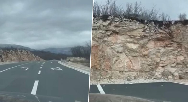 PRIZOR NA CESTI OSTAVLJA BEZ TEKSTA Signalizacija vodi vozača ravno u brdo (VIDEO)