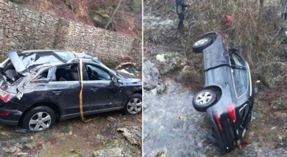 KRENULI PO BADNJAK, PA ZAVRŠILI NESLAVNO Četvorica momaka sletjela sa puta i upali u ledenu rijeku