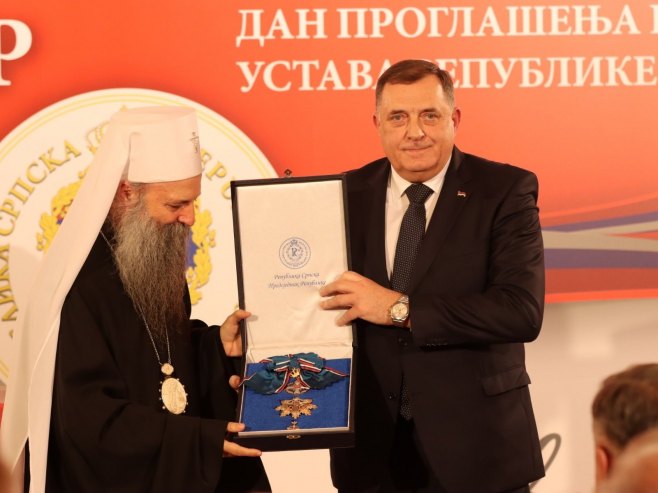 SVEČANI PRIJEM U BEOGRADU Dodik uručio odlikovanja patrijarhu Porfiriju i endokrinologu Svetlani Vujović (FOTO/VIDEO)