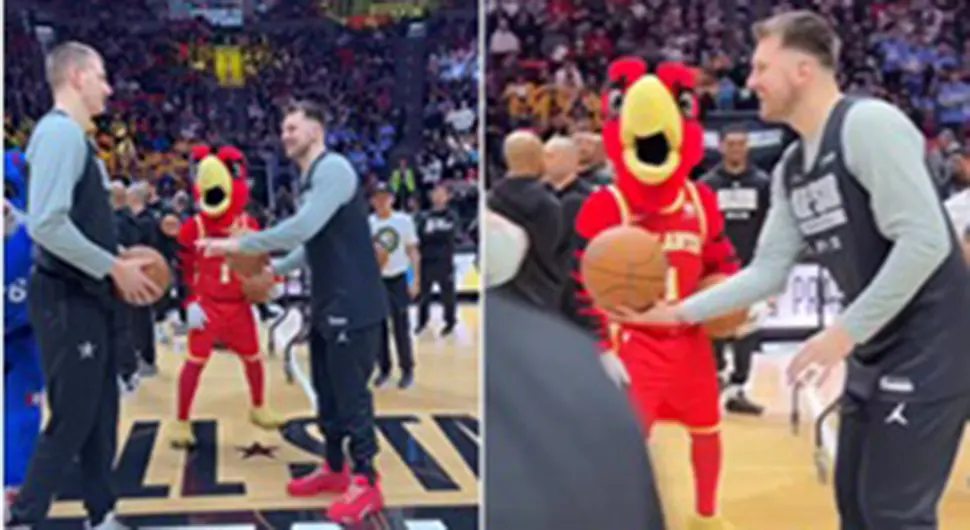 JOKIĆ SVJEDOČIO LUKINOM "ČUDU" Dončić okrenut leđima dao koš sa pola terena (VIDEO)