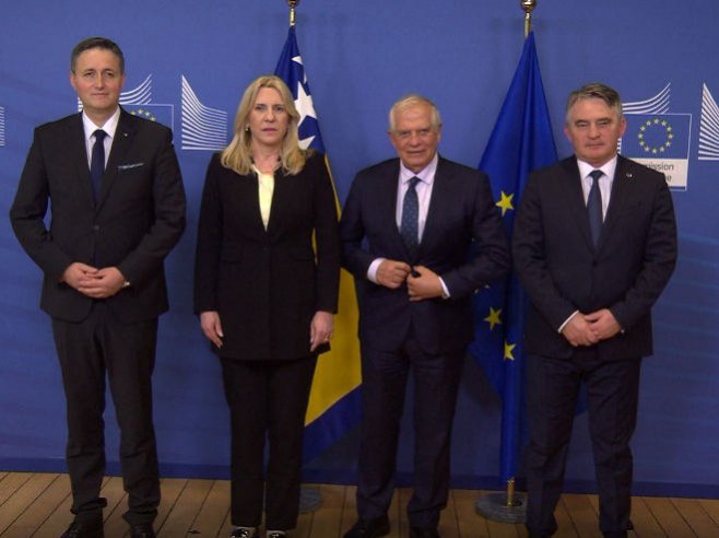 RADNA POSJETA BRISELU Cvijanovićeva i članovi Predsjedništva se sastali sa Boreljom