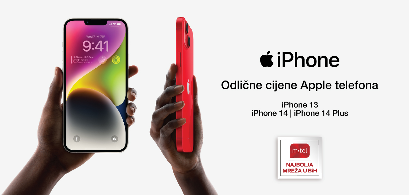 iPhone 13, iPhone 14 i 14 Plus po SNIŽENIM cijenama u m:tel ponudi