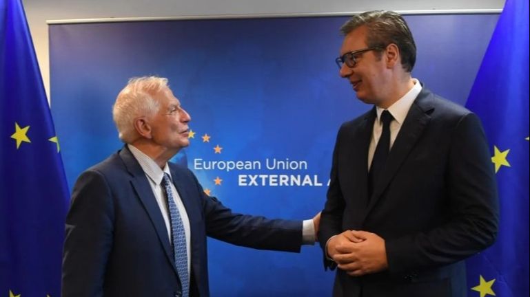 VUČIĆ SA BORELJOM Očekuje nas nastavak borbe za očuvanje mira na zapadnom Balkanu