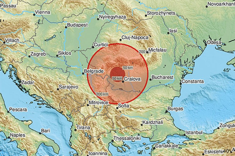Snažan zemljotres pogodio Rumuniju, osjetio se u Beogradu i Nišu
