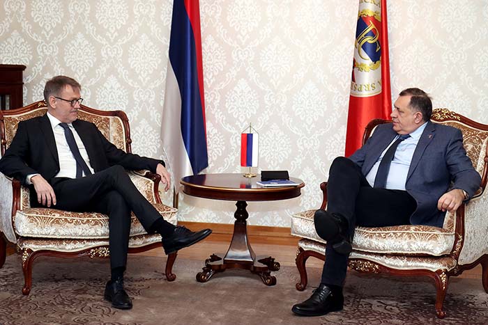 DODIK S RAJNERTSENOM: Srpska za očuvanje mira, uz poštovanje Dejtonskog sporazuma
