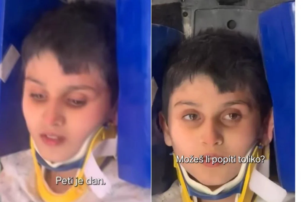 DJEČAK NAKON MUKOTRPNIH 155 SATI UGLEDAO SVJETLO DANA Semih (9) otkrio svoju prvu želju nakon skoro 7 dana provedenih pod ruševinama