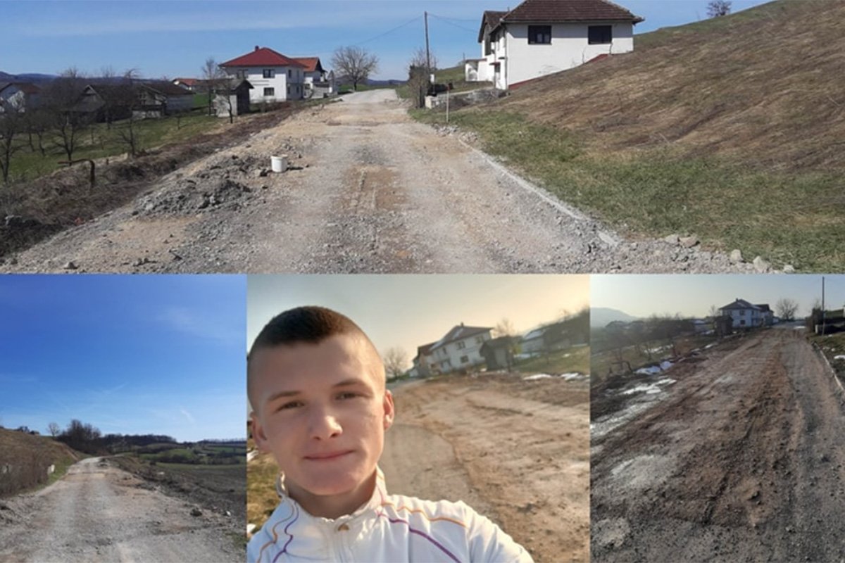 NEVJEROVATNA PRIČA Enes (15) sam krpi rupe na cesti i poručuje: Vozite sporije da me ne udarite (FOTO)