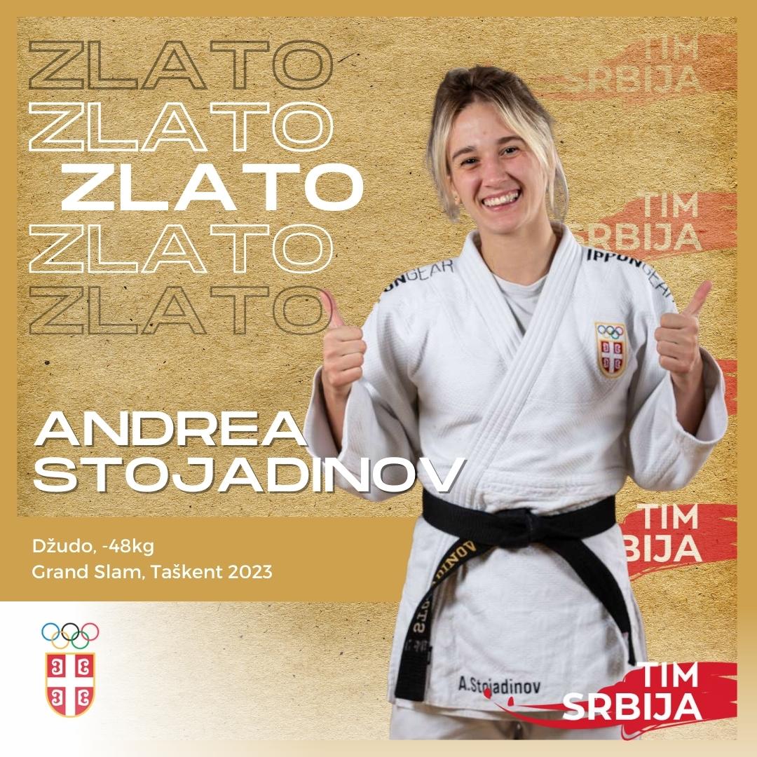 ANDREA STOJADINOV OSVOJILA ZLATO: Naša džudistkinja u finalu kategorije do 48 kg pobijedila Portugalku Katarinu Kostu