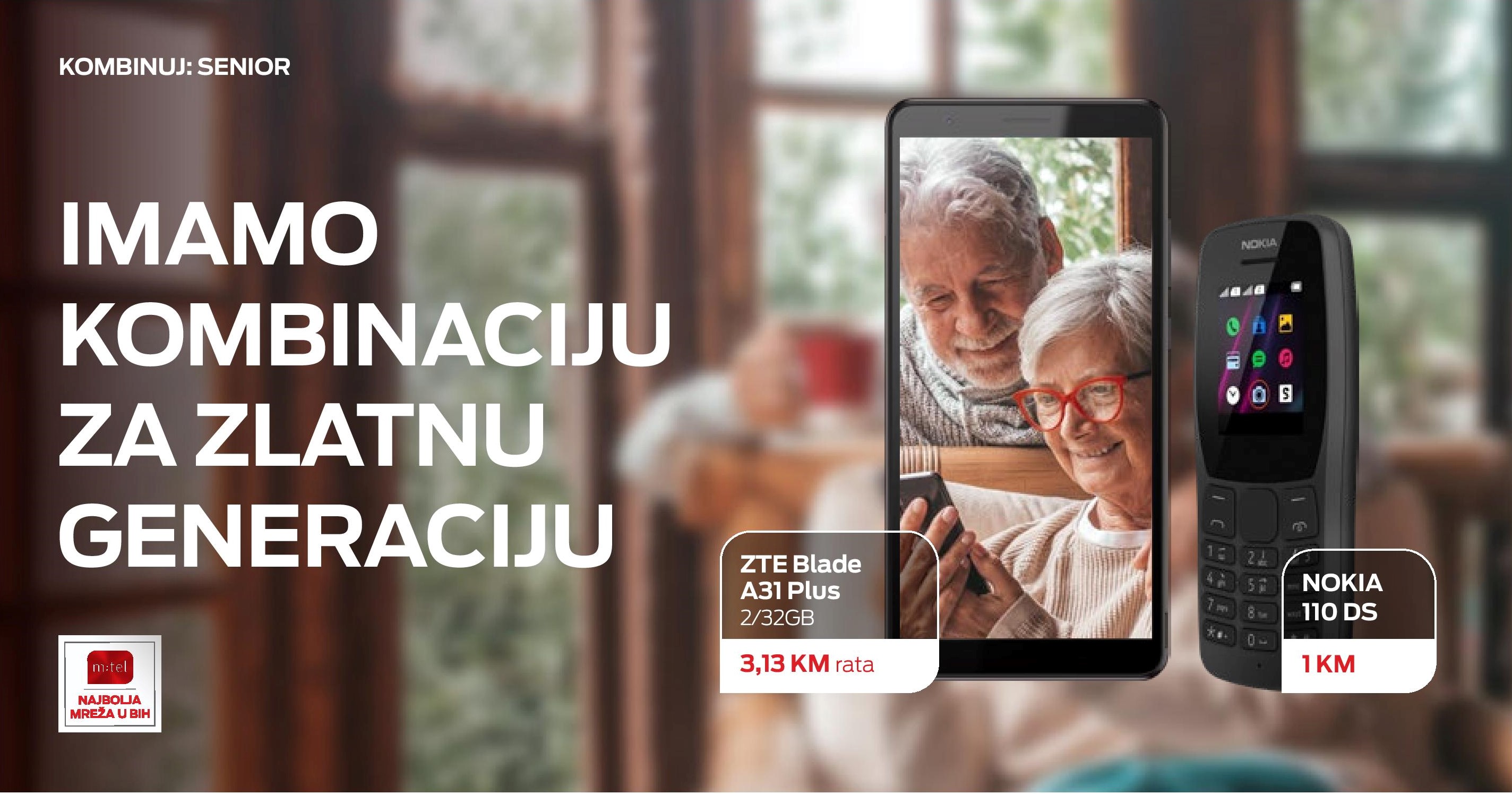 KOMBINUJ: Senior tarifni model – uvijek isti mjesečni račun!