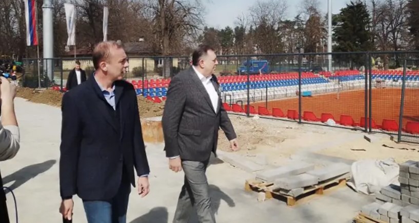 Dodik obišao mjesto izgradnje teniskih terena