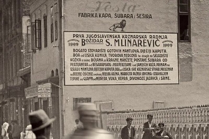 Fotografija Sarajeva s početka 20. vijeka: Ovdje je otvorena prva jugoslovenska krznarska radnja