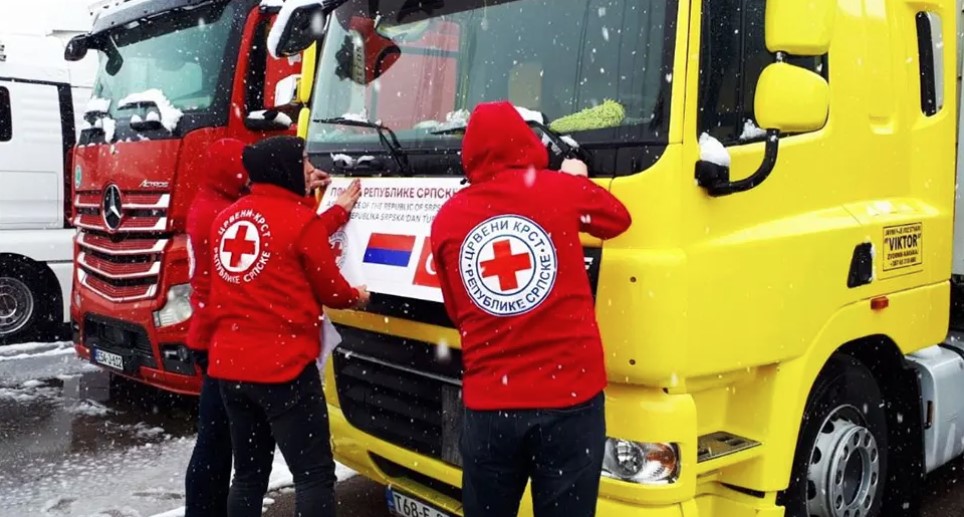 KONVOJ OD 20 KAMIONA Humanitarna pomoć Srpske stigla u Tursku