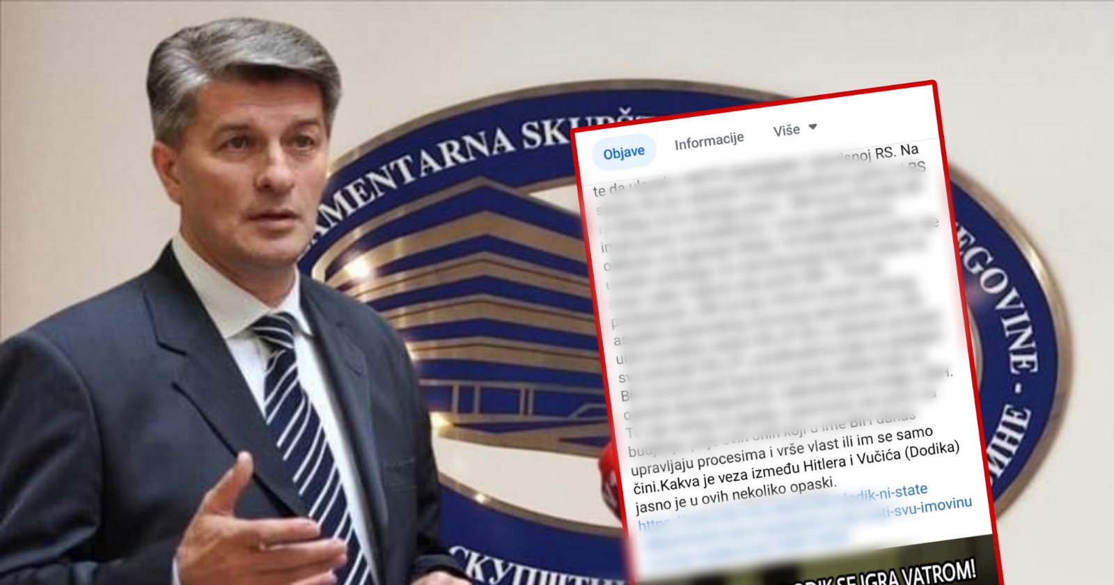 SKANDAL REGIONALNIH RAZMJERA! Funkcioner SDA uporedio Dodika i Vučića sa Hitlerom, a Srbiju s nacističkom Njemačkom