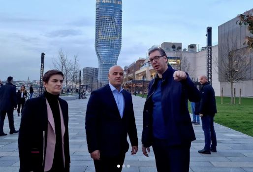Vučić i Brnabićeva sa makedonskim premijerom o širenju inicijative "Otvoreni Balkan" (FOTO)