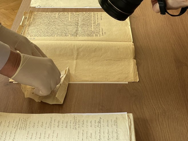 Spisak Diane Budisavljević sa imenima 5.800 srpske djece od danas u Narodnom muzeju