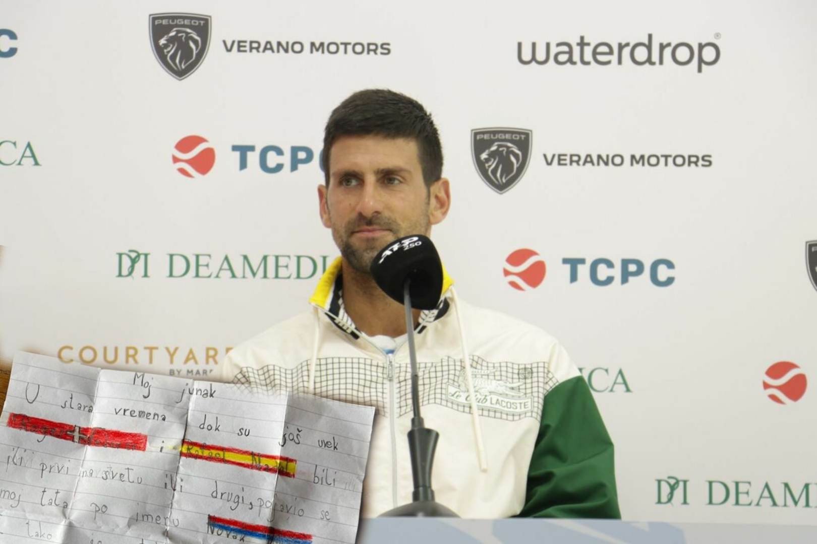 MALI STEFAN RAZNJEŽIO SVE Novakov sin napisao sastav koji je obišao cijeli svijet: Moj tata, moj junak (FOTO)