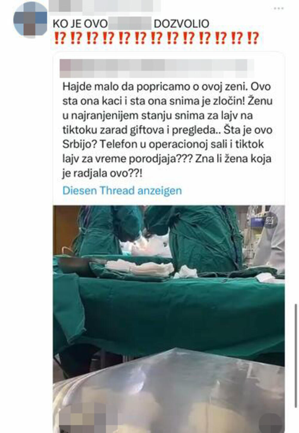 (UZNEMIRUJUĆI VIDEO) JEZIVE SCENE Instrumentarka snima gole žene tokom operacije i prenosi uživo na mrežama!