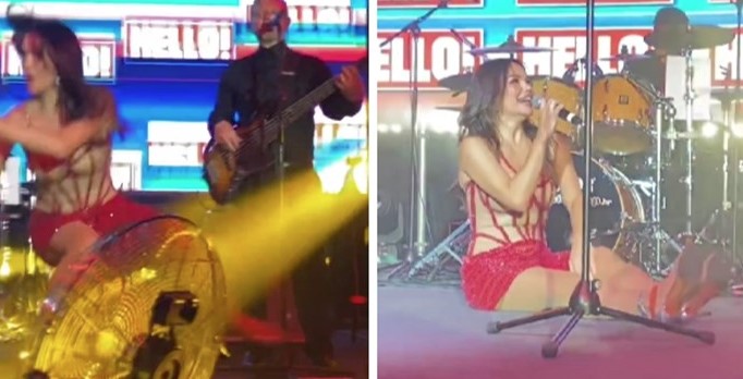 Severina usred nastupa završila na podu: Ja ovako svaki put kad hoću malo odmorit' na bini! (VIDEO)