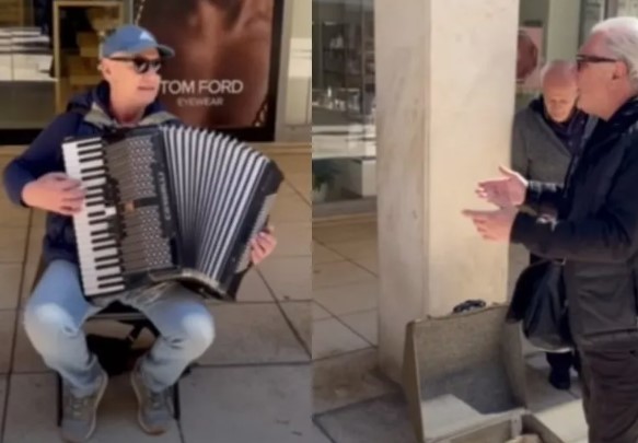 Željko Samardžić zapjevao sa uličnim sviračima, prolaznici zanijemili zbog pjevačevog gesta (VIDEO)