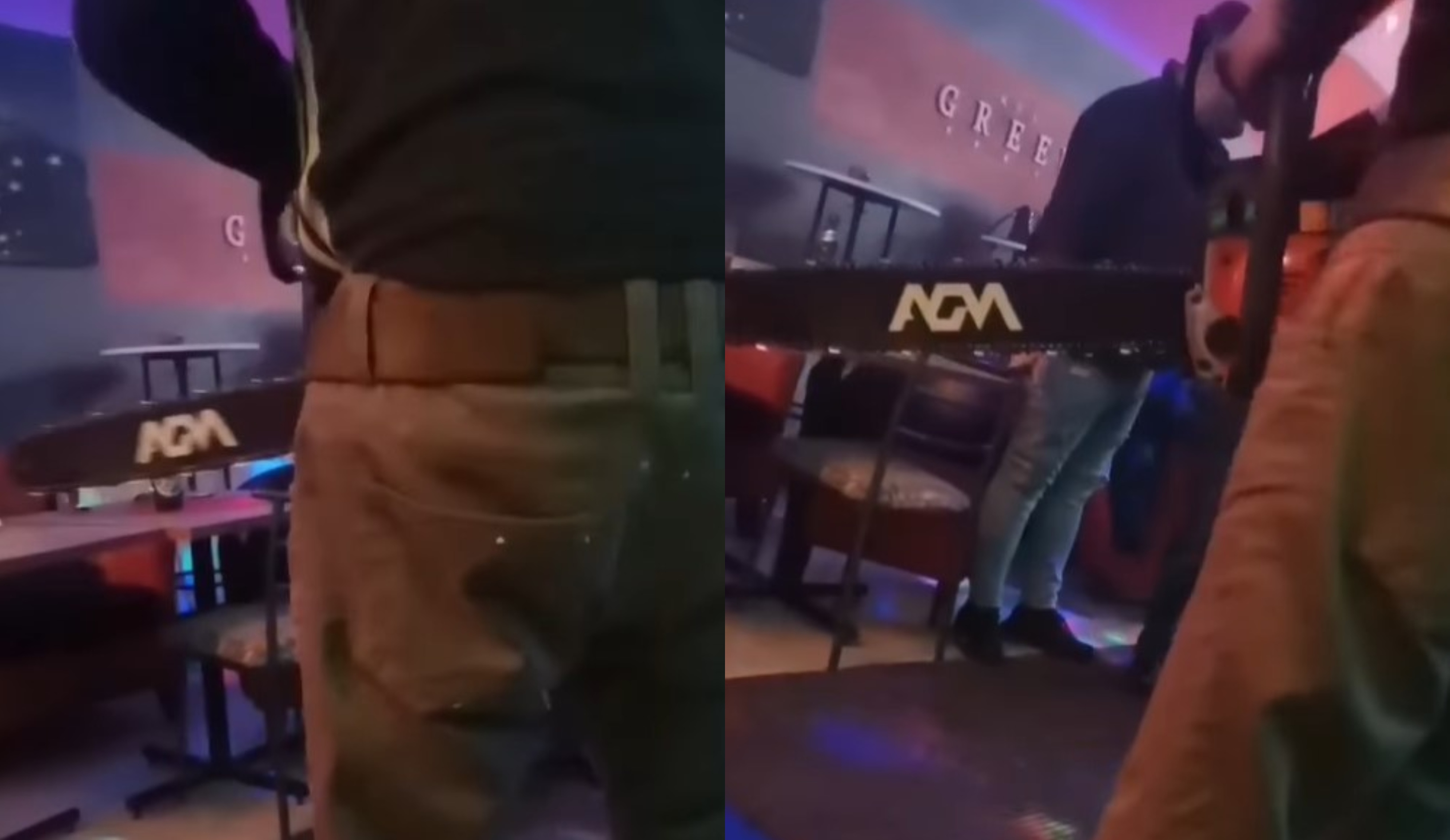 MUŠKARAC SA MOTORNOM TESTEROM UŠAO U PUN KLUB Ljudi prestravljeno vrištali, a on davao gas (VIDEO)