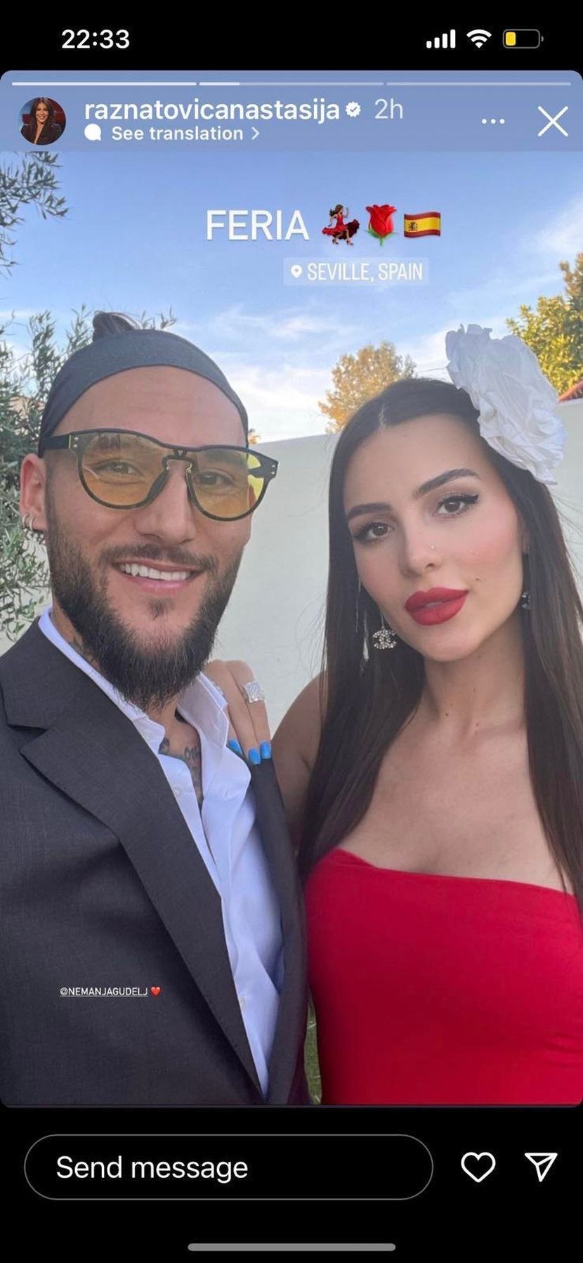 Ceca podijelila prvu fotografija Nemanje Gudelja i Anastasije poslije gubitka bebe (FOTO)