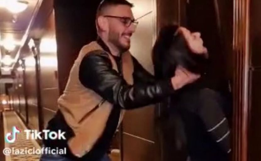 Snimak na kojem Darko Lazić "davi" i obara suprugu Kaću na pod zapalio mreže (VIDEO)