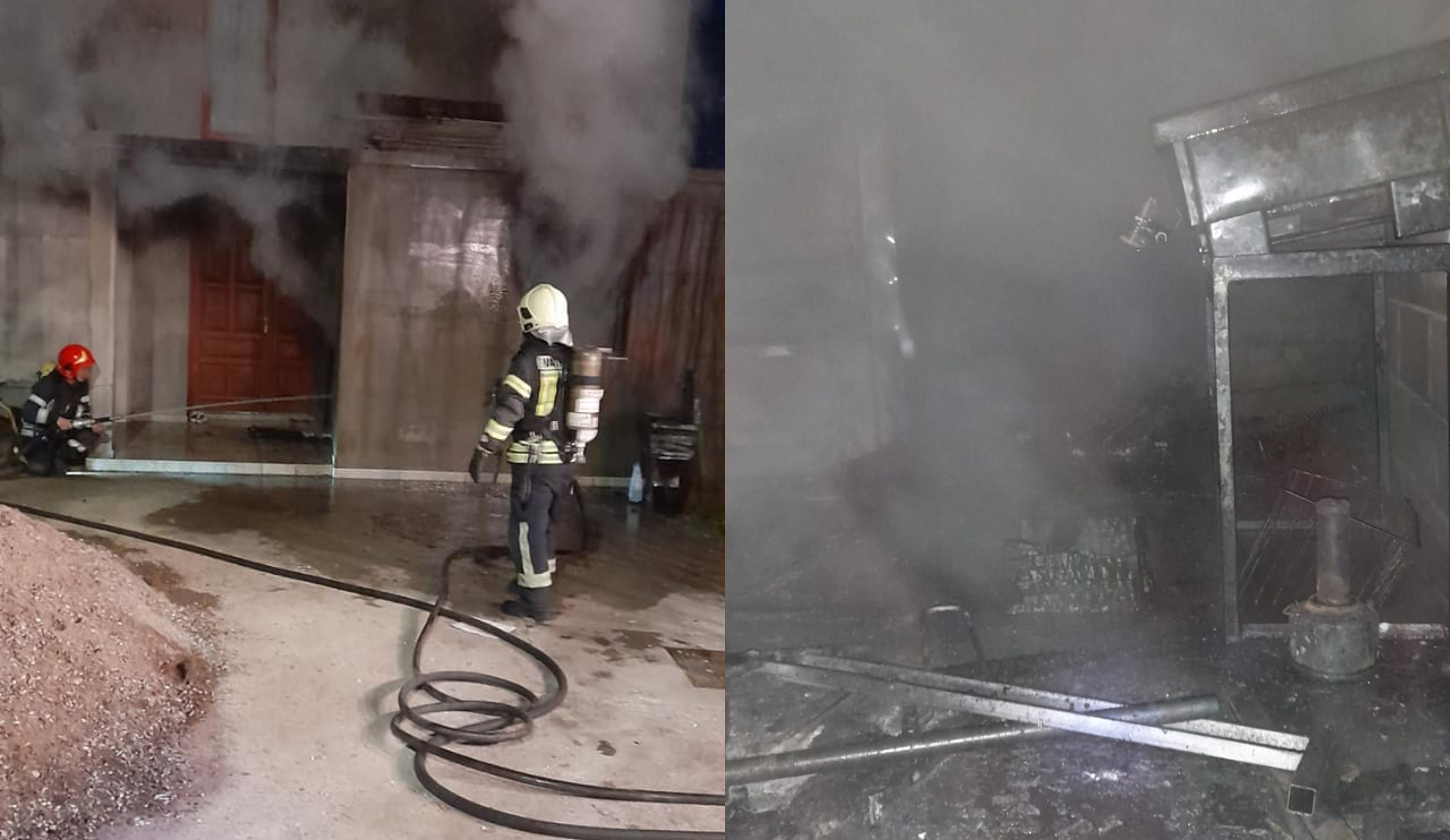 POŽAR U DOBOJU Izgorjela kotlovnica, pričinjena materijalna šteta (FOTO)