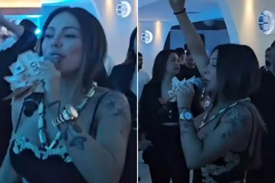 ROLEKS, ZLATNA KAJLA I EVRI OKO MIKROFONA Isplivao snimak Sandre Afrike - jedna ruka u vazduhu, drugom jedva drži pare! (VIDEO)