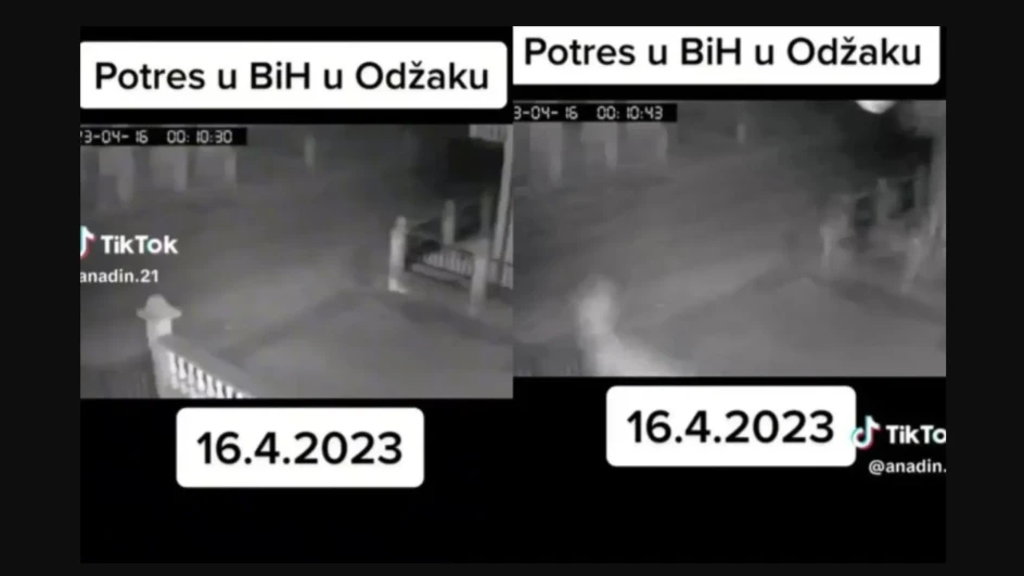 "OVO JE ZASTRAŠUJUĆE SLUŠATI" Pogledajte video sinoćnjeg zemljotresa u BiH (VIDEO)