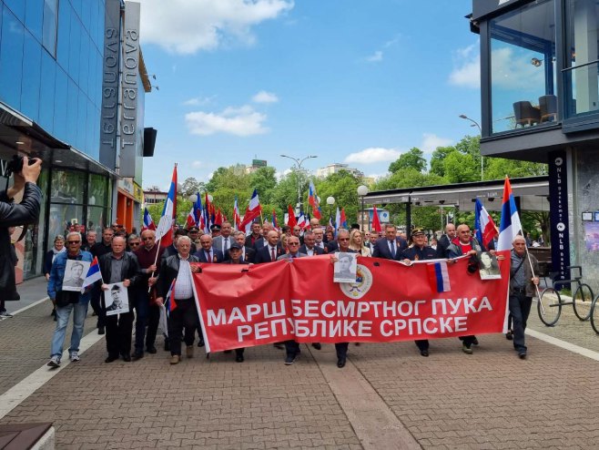 MARŠ "BESMRTNOG PUKA" Obilježavanje Dana pobjede nad fašizmom i u Banjaluci