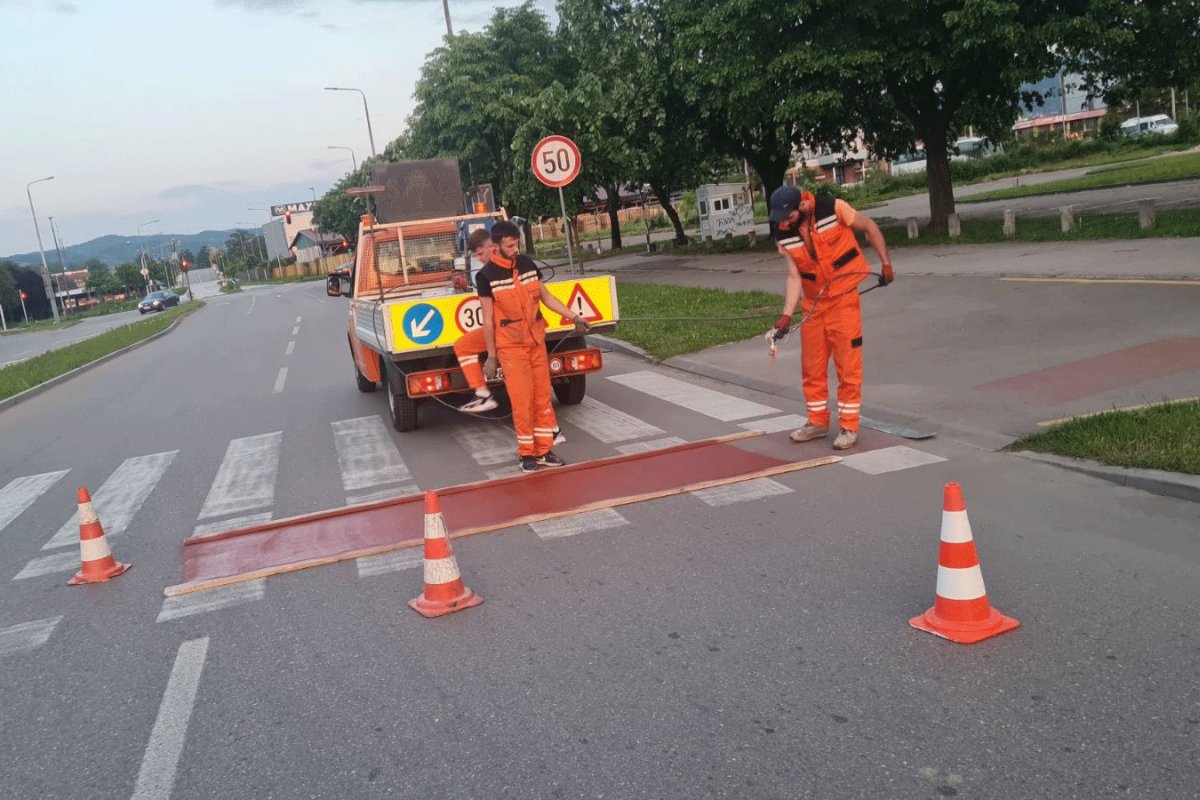U toku obilježavanje biciklističkih staza u Banjaluci