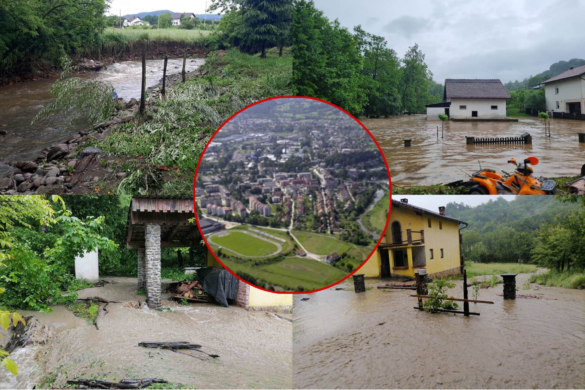 BUJICA NAPRAVILA OGROMNU ŠTETU U TESLIĆU Mještani ovakvu situaciju ne pamte! Za kratko vrijeme voda nosila sve pred sobom (FOTO/VIDEO)