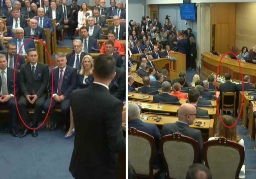 Denis Bećirović kasno javio da dolazi, pa ga jedva "ugurali" u prvi red na inauguraciji Jakova Milatovića (FOTO/VIDEO)