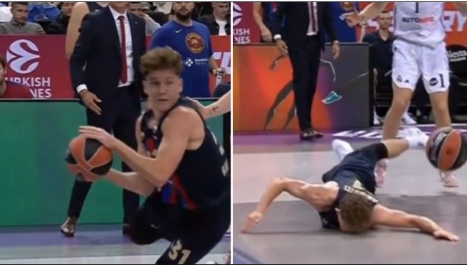 HAOS NA UTAKMICI Košarkaš udario glavom od parket i izbio zube, ipak se vratio u igru (VIDEO)