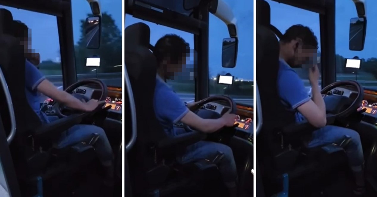 VOZAČ UTJERAO STRAH U KOSTI PUTNICIMA Krsti se, izvodi plesne pokrete: Svi se pitaju da li je pijan ili drogiran (VIDEO)