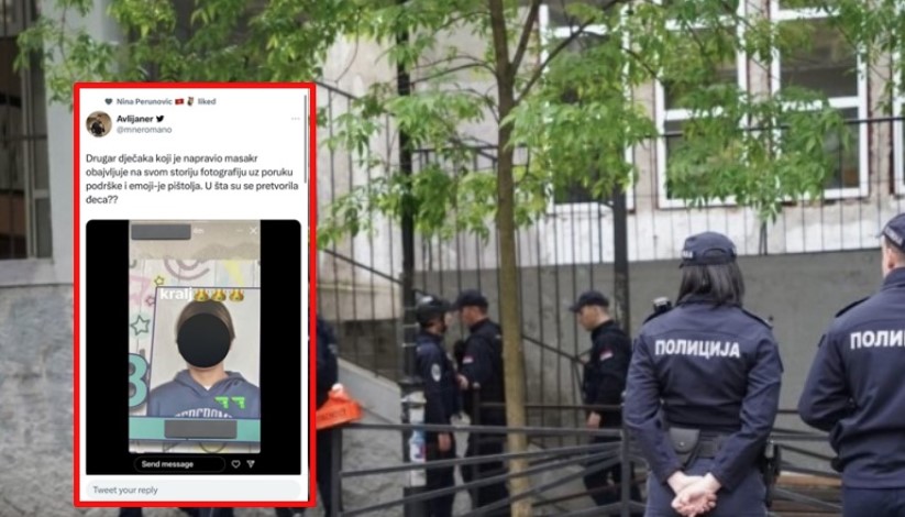 ZABRINJAVAJUĆE OBJAVE NA DRUŠTVENIM MREŽAMA Dok region oplakuje ubijene u školi na Vračaru, pojedinci "slave" krvavi pir (FOTO)