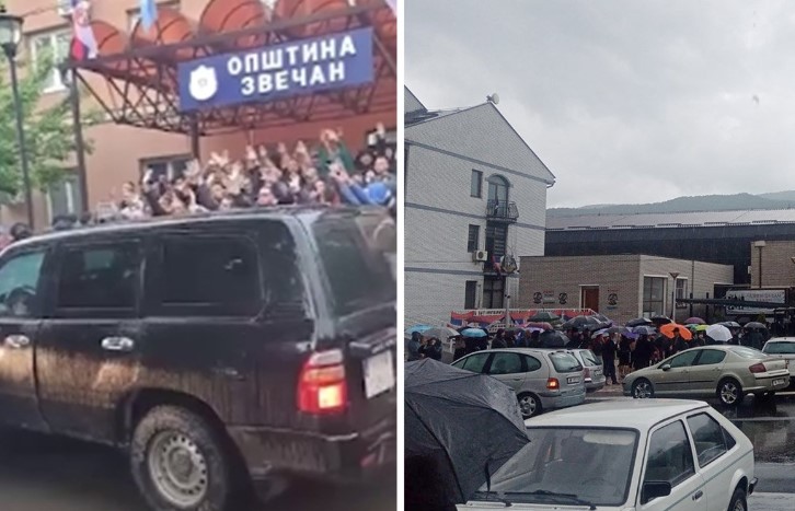 Šok bombe i suzavac u Zvečanu: Kosovska policija upala u zgradu opštine (VIDEO)