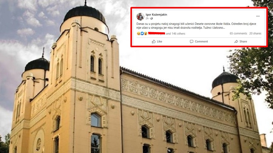 OVO JE SLIKA „MULTIETNIČKOG“ SARAJEVA! Osnovci sa Ilidže posjetili sinagogu, pojedini roditelji zabranili djeci da uđu
