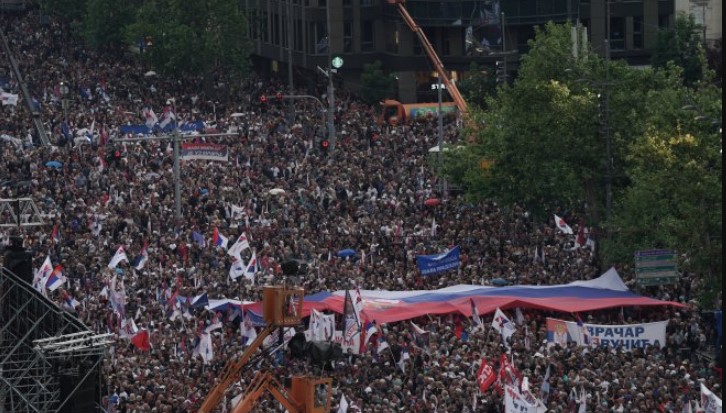 U BEOGRADU SKUP "SRBIJA NADE" Masovan odziv građana pokazao jedinstvo (FOTO/VIDEO)