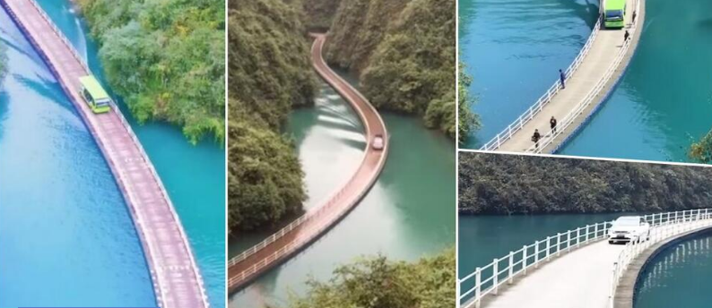 MOST SNOVA KOJI PLUTA NA RIJECI Jedan od najspektakularnijih u svijetu (VIDEO)