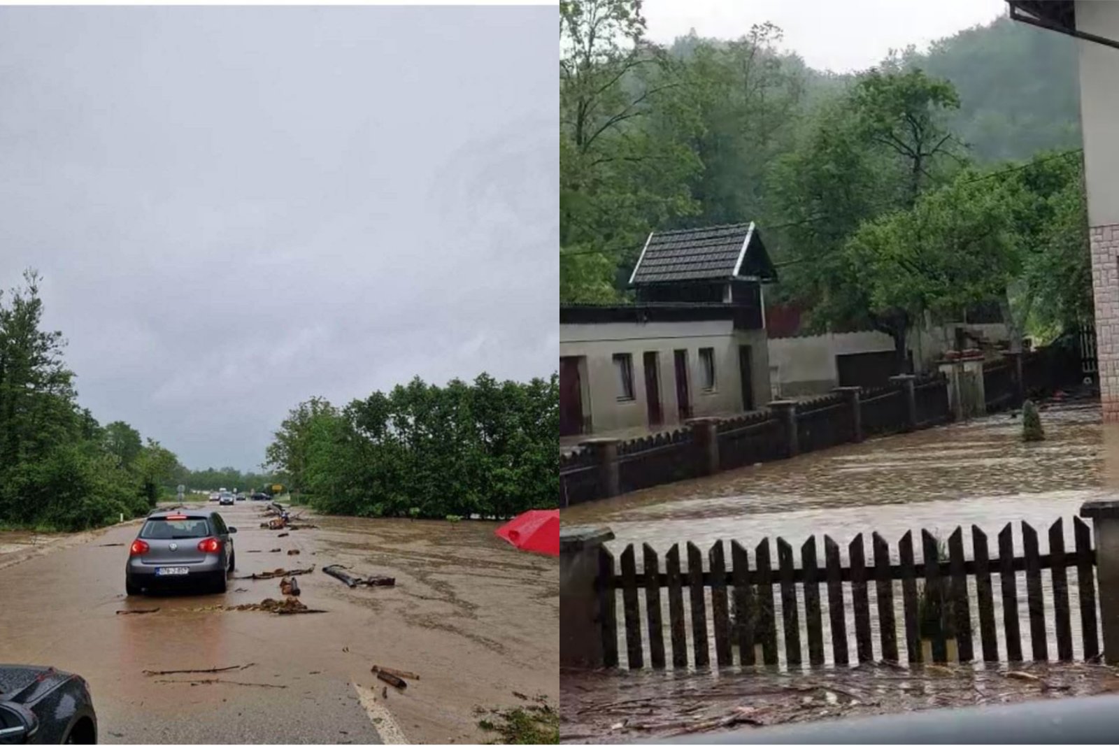 VODA ULAZILA KROZ PROZORE Strašno nevrijeme poharalo Teslić (FOTO/VIDEO)