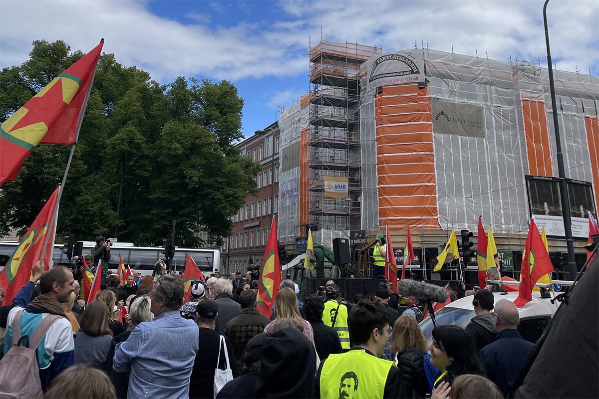 ŠVEDSKO "NE" Protesti protiv NATO-a i Turske (FOTO)