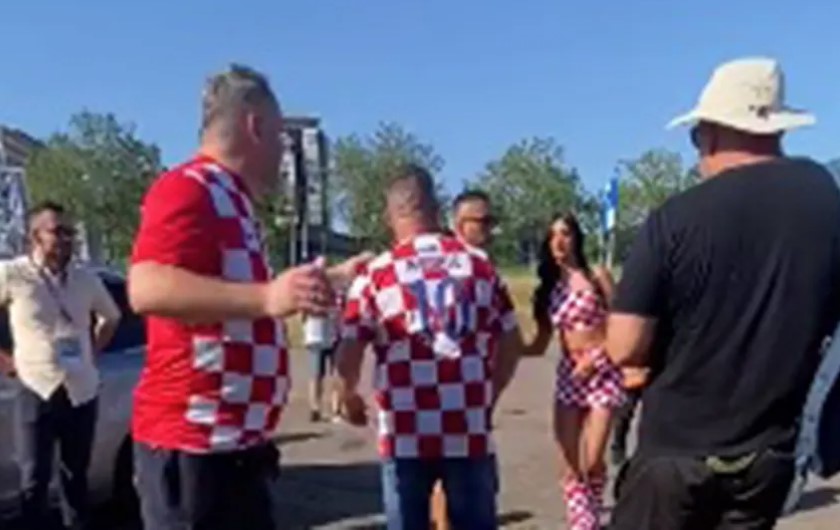 Navijači napali Ivanu Knol dok je davala intervju (VIDEO)