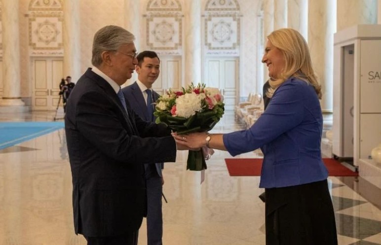 PREDSJEDAVAJUĆA U KAZAHSTANU Cvijanovićeva se sastala s Tokajevim u Astani (FOTO/VIDEO)