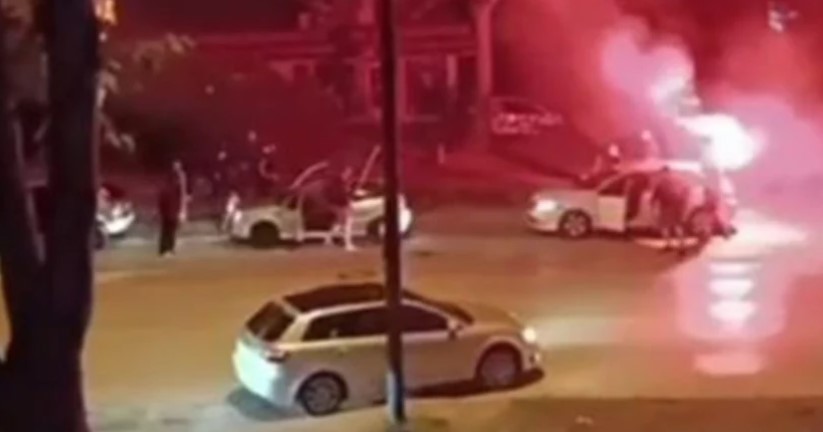 JEZIVE SCENE IZ SARAJEVA Navijači zaustavili saobraćaj da bi se tukli (VIDEO)