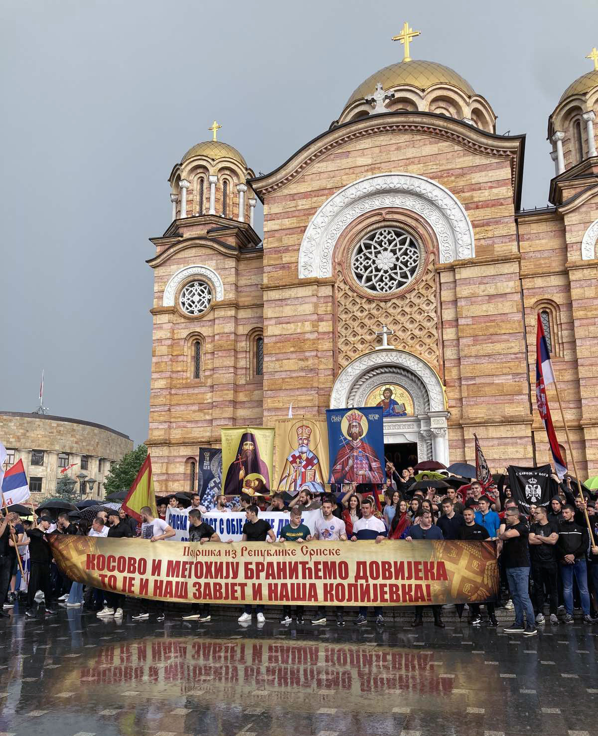 U Hramu Hrista Spasitelja služen moleban za Kosovo i Metohiju (FOTO)